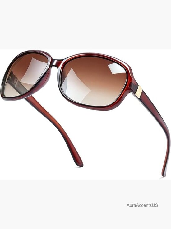 Polarized Retro Square Sunglasses Wraparound UV400 Protection Large main image 7